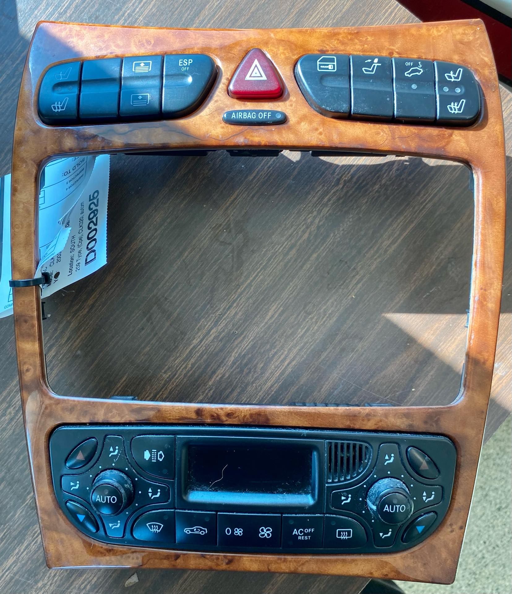 2003 MERCEDES MERCEDES_CLK TEMPERATURE CONTROL - 100878