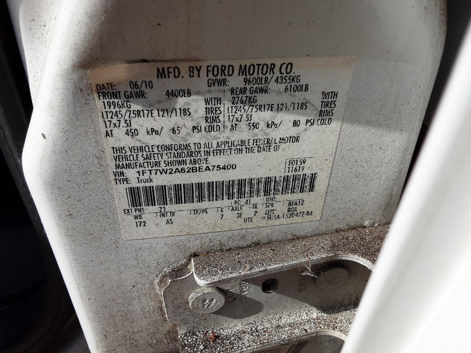 2011 FORD FORD_F250SD_PICKUP SEAT BELT FRONT - 1000695499