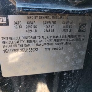 2014 CHEVROLET IMPALA RADIO AUDIO - 1000687029