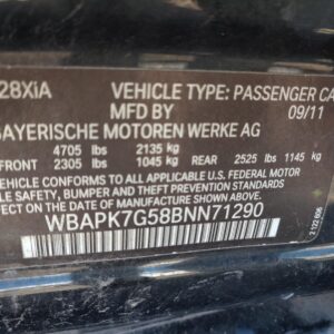 2011 BMW BMW_328I RADIO AUDIO - 1000668422