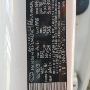 2022 HYUNDAI TUCSON FUEL TANK - 1001005380